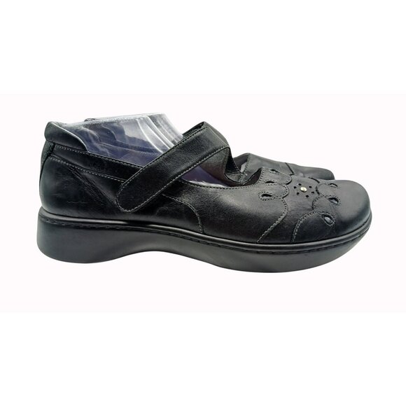 Naot Womens Black Leather Mary Jane Shoes Adjustable Strap EU 42 US 11 Comfort - Picture 1 of 15